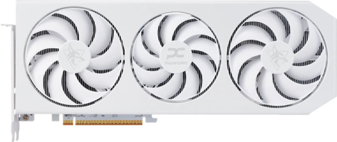 PowerColor Hellhound Spectral White AMD Radeon RX 9070 XT - Front