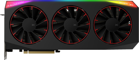 XFX Mercury AMD Radeon RX 9070 XT OC Magnetic Air Edition with RGB - Front