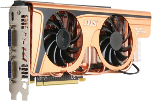 MSI GeForce GTX 465 Twin Frozr II Golden Edition - Front