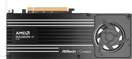 ASRock Radeon AI PRO R9700 Creator - Rear
