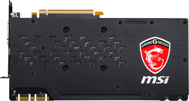 MSI GeForce GTX 1070 GAMING Z - Rear
