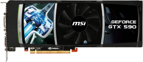 MSI GeForce GTX 590 - Front