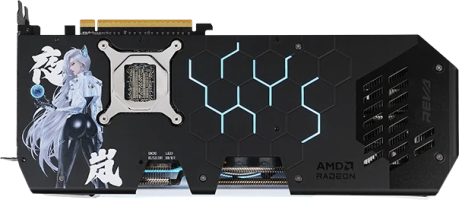 PowerColor Hellhound AMD Radeon RX 9070 XT Reva Edition - Rear
