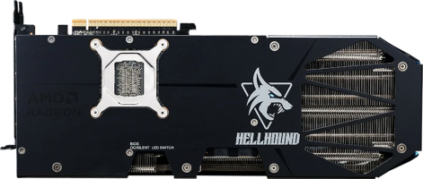 PowerColor Hellhound AMD Radeon RX 9070 - Rear