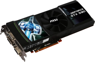 MSI GeForce GTX 590 - Side