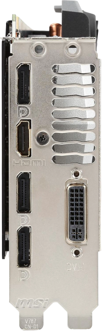 MSI GeForce GTX 960 Titanium OC - Outputs