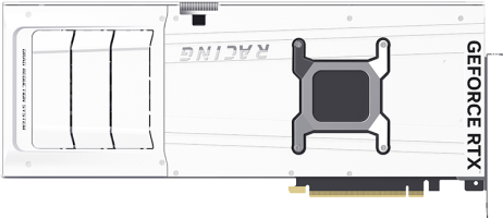 Manli White Gallardo GeForce RTX 5090 OC - Rear