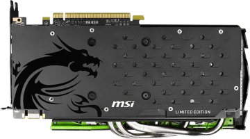 MSI GeForce GTX 960 Gaming 100ME - Rear