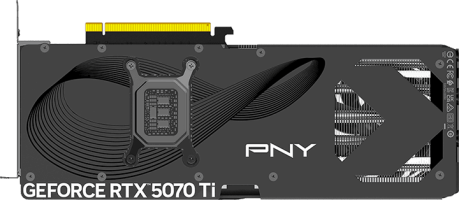 PNY GeForce RTX 5070 Ti Triple Fan - Rear