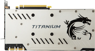 MSI GeForce GTX 1070 Ti Titanium - Rear