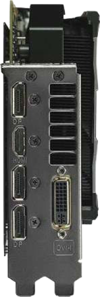 Asus ROG Matrix GTX 980 Ti Platinum - Outputs