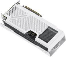XFX Swift AMD Radeon RX 9070GRE White Triple Fan Gaming Edition - Rear