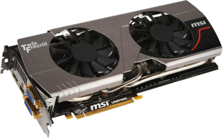 MSI Geforce GTX 580 LIGHTNING - Front