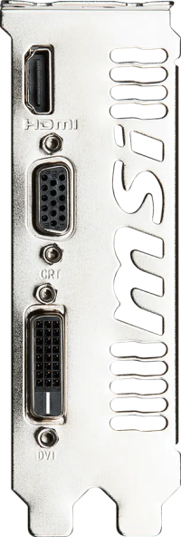 MSI GeForce GT 730 Black - Outputs