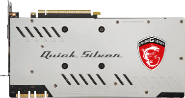 MSI GeForce GTX 1070 Quick Silver - Rear