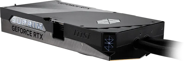 MSI GeForce RTX 5080 SUPRIM LIQUID SOC - Side