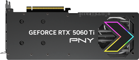 PNY GeForce RTX 5060 Ti EPIC-X RGB Triple Fan - Rear