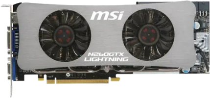 MSI GeForce GTX 260 LIGHTNING - Front