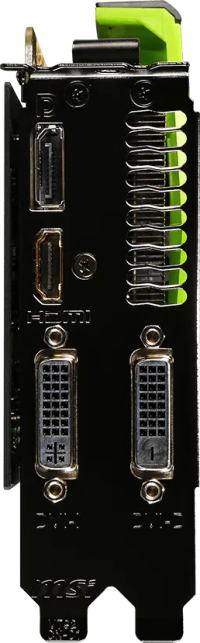 MSI GeForce GTX 970 Gaming 100ME - Outputs