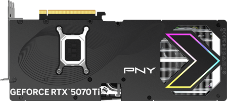 PNY GeForce RTX 5070 Ti EPIC-X RGB Triple Fan Plus - Rear