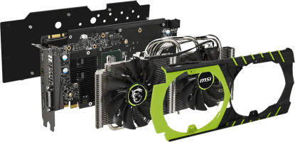 MSI GeForce GTX 960 Gaming 100ME - Side