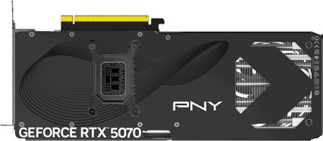 PNY GeForce RTX 5070 Triple Fan - Rear