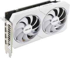 Asus Dual GeForce RTX 3060 White OC Edition 8GB - Side