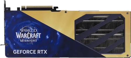 MSI GeForce RTX 5070 World of Warcraft MIDNIGHT VOID EDITION OC - Rear