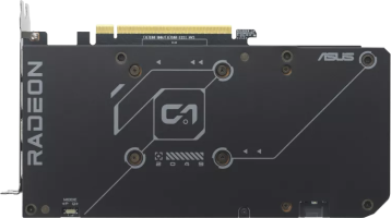 Asus Dual Radeon RX 7600 XT OC Edition - Rear
