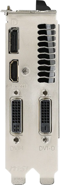 MSI GeForce GTX 970 Armor 2X OC - Outputs