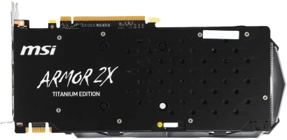 MSI GeForce GTX 960 Titanium OC - Rear