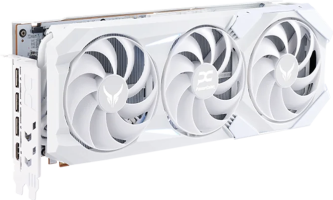 PowerColor Red Devil Spectral White AMD Radeon RX 9070 XT - Side