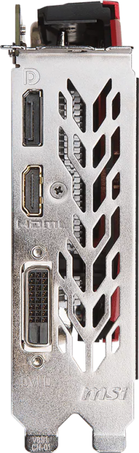 MSI GeForce GTX 1050 GAMING X - Outputs