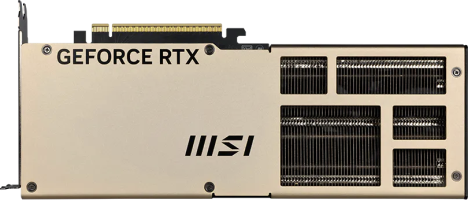 MSI GeForce RTX 5070 Ti INSPIRE 3X OC PLUS - Rear