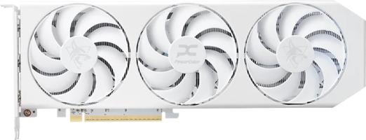 PowerColor Hellhound Spectral White AMD Radeon RX 9060 XT - Front