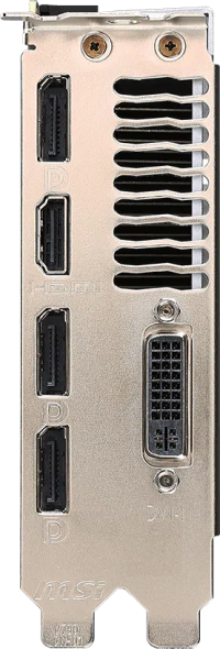 MSI GeForce GTX 980 Ti V1 - Outputs