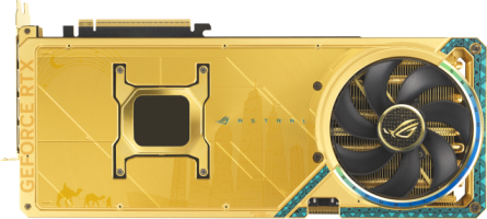 Asus ROG Astral GeForce RTX 5090 Dhahab OC Edition - Rear