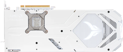 PowerColor Red Devil Spectral White AMD Radeon RX 9070 XT - Rear