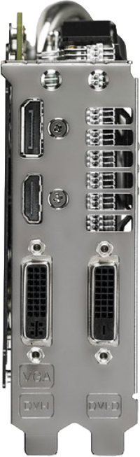 Asus GeForce GTX 770 DirectCU II OC - Outputs