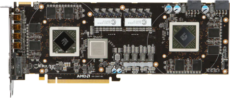 MSI Radeon HD 6990 - PCB Front