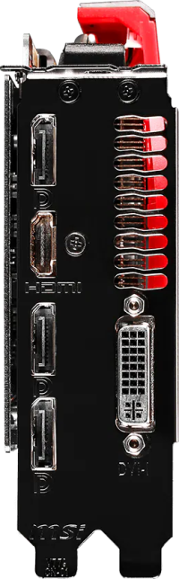MSI GeForce GTX 960 Gaming - Outputs