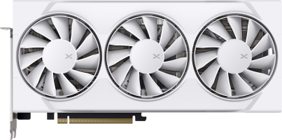 XFX Swift AMD Radeon RX 9060 XT OC White Triple Fan Gaming Edition - Front